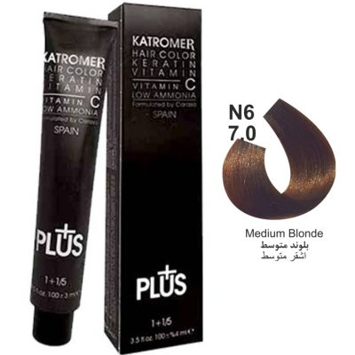 رنگ موی کاترومر KATROMER،شماره N6 بلوند متوسط