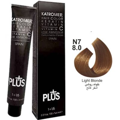 رنگ موی کاترومر KATROMER،شماره N7 بلوند روشن