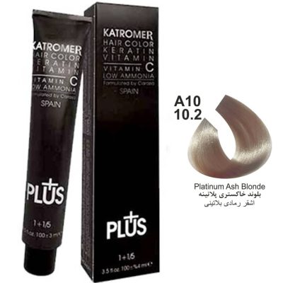 رنگ موی کاترومر KATROMER،شماره A10 10.2 بلوند خاکستری پلاتینه