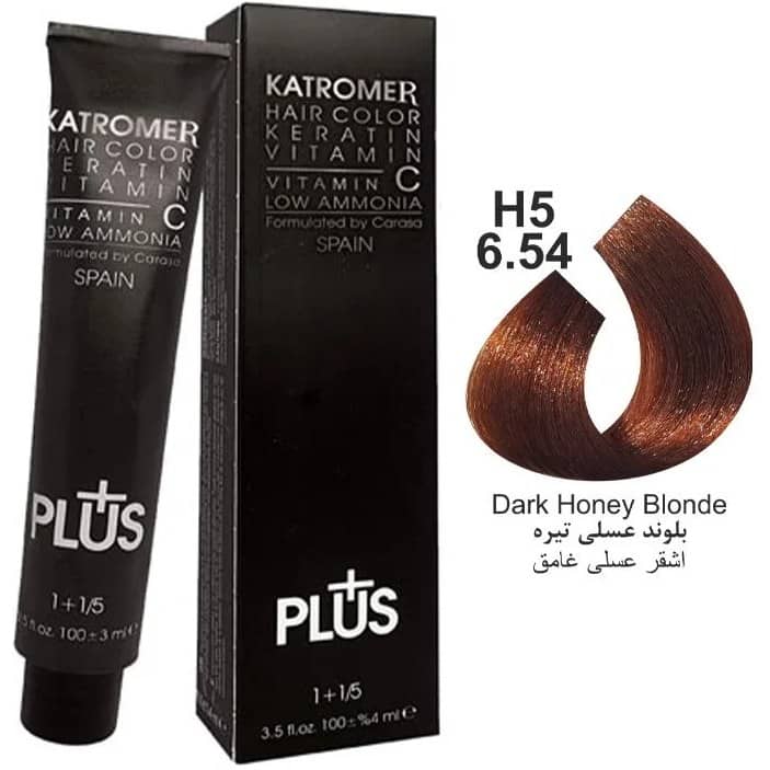 WhatsApp Image 2025-12-24 at 19.07.37 رنگ موی کاترومر KATROMER،شماره H5 6.54 بلوند عسلی تیره