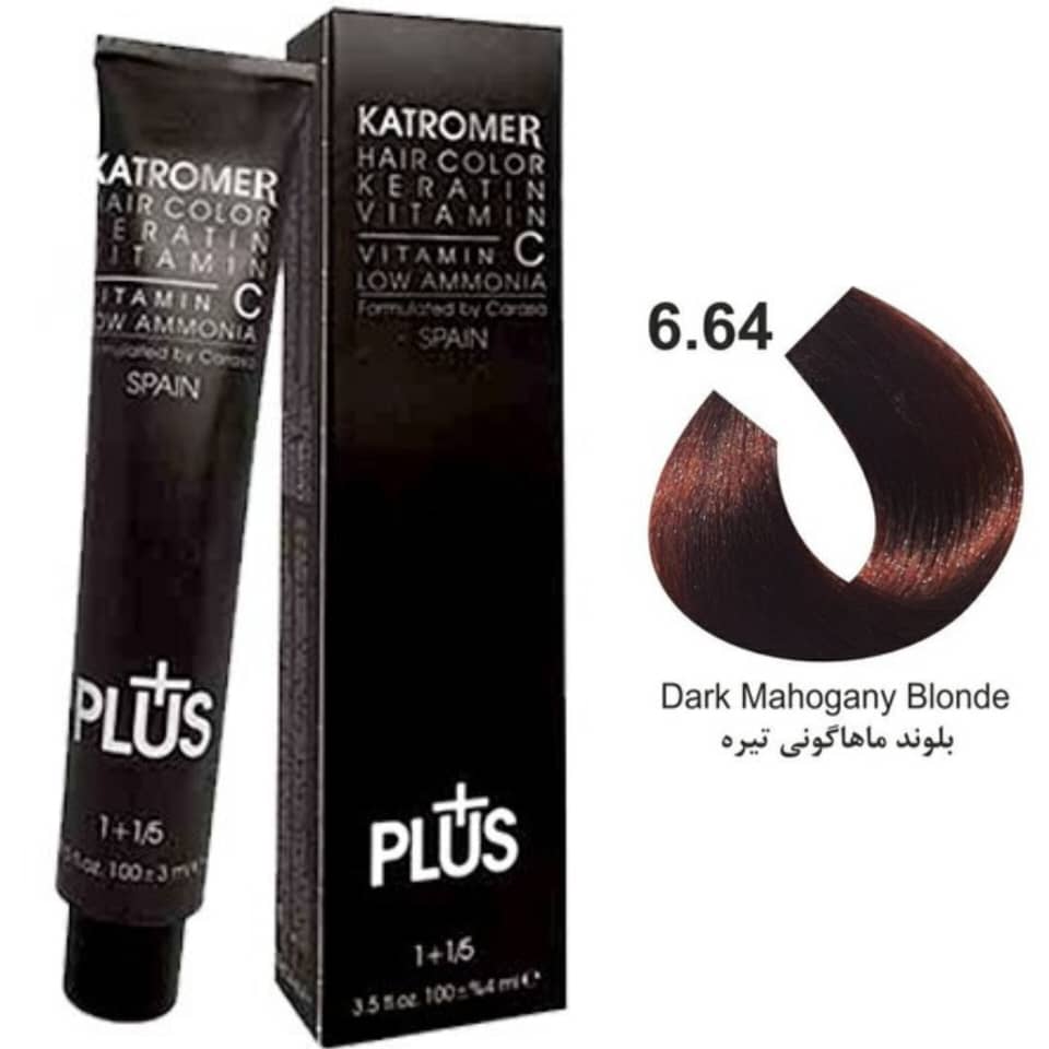 WhatsApp Image 2025-12-25 at 12.39.49 (1) رنگ موی کاترومر KATROMER،شماره 6.64 بلوند ماهاگونی تیره