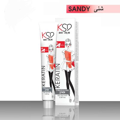 رنگ مو کی اس دی سری شنی SANDY حجم 100 میل